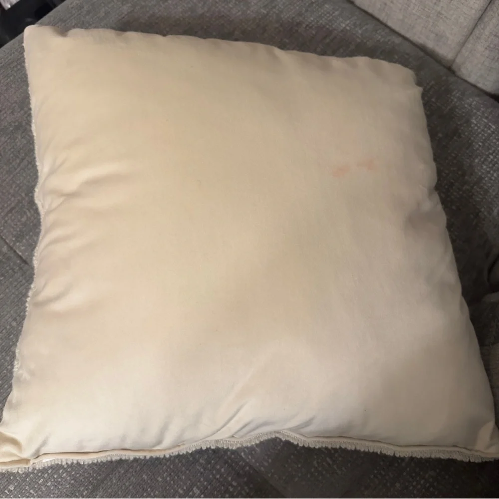 Colorful Floral Pot Hooked Pillow